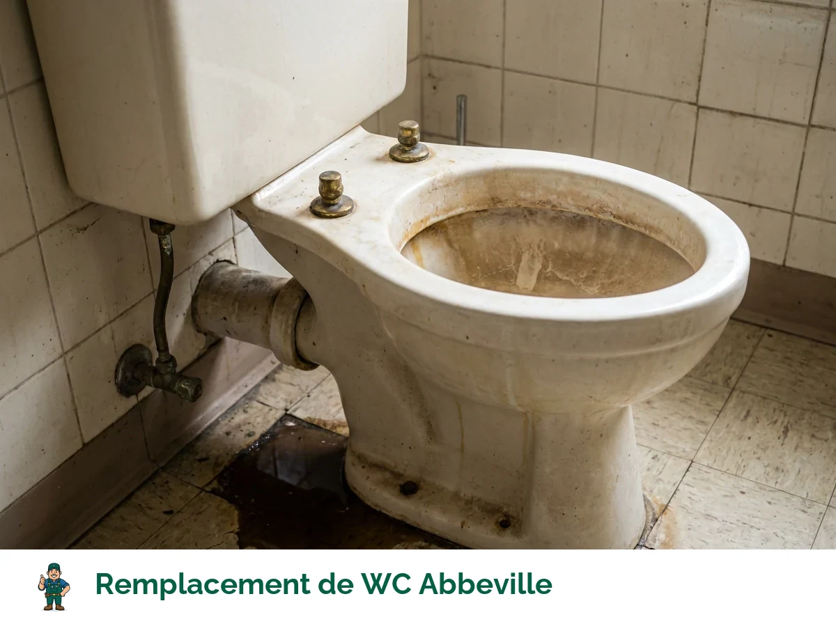 Remplacement de WC à Abbeville